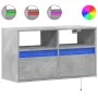 Wand-TV-Möbel mit LED-Lichtern in Betongrau 80x31x45 cm von , TV-Möbel - Ref: Foro24-852330, Preis: 58,99 €, Rabatt: %