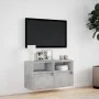 Wand-TV-Möbel mit LED-Lichtern in Betongrau 80x31x45 cm von , TV-Möbel - Ref: Foro24-852330, Preis: 58,99 €, Rabatt: %