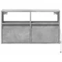 Wand-TV-Möbel mit LED-Lichtern in Betongrau 80x31x45 cm von , TV-Möbel - Ref: Foro24-852330, Preis: 58,99 €, Rabatt: %
