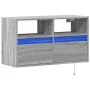 Wand-TV-Möbel mit LED-Lichtern in Sonoma-Grau 80x31x45 cm von , TV-Möbel - Ref: Foro24-852332, Preis: 64,28 €, Rabatt: %