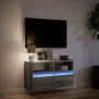 Wand-TV-Möbel mit LED-Lichtern in Sonoma-Grau 80x31x45 cm von , TV-Möbel - Ref: Foro24-852332, Preis: 64,28 €, Rabatt: %