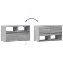 Mueble de TV de pared con luces LED gris Sonoma 80x31x45 cm de , Muebles TV - Ref: Foro24-852332, Precio: 67,03 €, Descuento: %