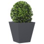 Hexagonal anthracite steel planter 30x30x30 cm by , Pots and planters - Ref: Foro24-851042, Price: 27,41 €, Discount: %