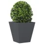 Hexagonal anthracite steel planter 30x30x30 cm by , Pots and planters - Ref: Foro24-851042, Price: 29,12 €, Discount: %