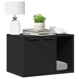 Katzensandkastenmöbel aus schwarzem Ingenieurholz, 60x40x40 cm. von , Katzenmöbel - Ref: Foro24-857725, Preis: 56,71 €, Rabat...