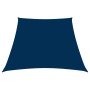 Toldo de vela trapezoidal de tela oxford azul 3/5x4 m