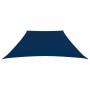 Toldo de vela trapezoidal de tela oxford azul 3/5x4 m