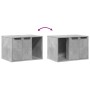 Mueble arenero para gatos madera gris hormigón 60x40x40 cm de , Mobiliario para gatos - Ref: Foro24-857727, Precio: 52,31 €, ...