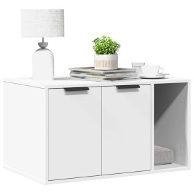Katzensandkastenmöbel aus weißem Ingenieurholz, 80x50x45 cm. von , Katzenmöbel - Ref: Foro24-857733, Preis: 66,56 €, Rabatt: %