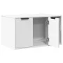 Mueble arenero para gatos madera ingeniería blanco 80x50x45 cm de , Mobiliario para gatos - Ref: Foro24-857733, Precio: 69,84...