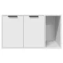 Katzensandkastenmöbel aus weißem Ingenieurholz, 80x50x45 cm. von , Katzenmöbel - Ref: Foro24-857733, Preis: 69,84 €, Rabatt: %