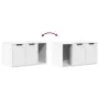 Mueble arenero para gatos madera ingeniería blanco 80x50x45 cm de , Mobiliario para gatos - Ref: Foro24-857733, Precio: 69,84...