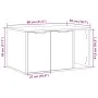 Katzensandkastenmöbel aus weißem Ingenieurholz, 80x50x45 cm. von , Katzenmöbel - Ref: Foro24-857733, Preis: 69,84 €, Rabatt: %