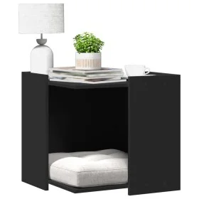Katzensandmöbel aus schwarzem Ingenieurholz, 53x53x51 cm. von , Katzenmöbel - Ref: Foro24-857752, Preis: 52,13 €, Rabatt: %