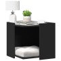 Katzensandmöbel aus schwarzem Ingenieurholz, 53x53x51 cm. von , Katzenmöbel - Ref: Foro24-857752, Preis: 52,89 €, Rabatt: %
