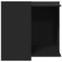 Cat litter box furniture made of black engineered wood, measuring 53x53x51 cm. by , Cat furniture - Ref: Foro24-857752, Price...