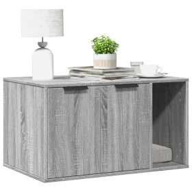 Katzensandkastenmöbel aus grauem Sonoma-Holz 80x50x45 cm von , Katzenmöbel - Ref: Foro24-857738, Preis: 81,69 €, Rabatt: %