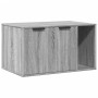 Katzensandkastenmöbel aus grauem Sonoma-Holz 80x50x45 cm von , Katzenmöbel - Ref: Foro24-857738, Preis: 76,61 €, Rabatt: %