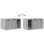 Katzensandkastenmöbel aus grauem Sonoma-Holz 80x50x45 cm von , Katzenmöbel - Ref: Foro24-857738, Preis: 76,61 €, Rabatt: %