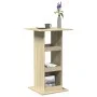 High bar table with storage in Sonoma oak wood, 60x60x102 cm by , Kitchen and dining tables - Ref: Foro24-854330, Price: 67,0...