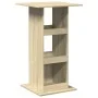 Hoher Bartisch mit Eichenholz-Sonoma-Finish und Stauraum, 60x60x102 cm. von , Küchen- und Esstische - Ref: Foro24-854330, Pre...