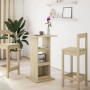High bar table with storage in Sonoma oak wood, 60x60x102 cm by , Kitchen and dining tables - Ref: Foro24-854330, Price: 67,1...