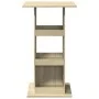 High bar table with storage in Sonoma oak wood, 60x60x102 cm by , Kitchen and dining tables - Ref: Foro24-854330, Price: 67,0...