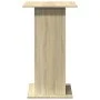 High bar table with storage in Sonoma oak wood, 60x60x102 cm by , Kitchen and dining tables - Ref: Foro24-854330, Price: 67,0...