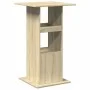 High bar table with storage in Sonoma oak wood, 60x60x102 cm by , Kitchen and dining tables - Ref: Foro24-854330, Price: 67,0...