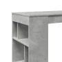 Tall bar table with gray wood and concrete shelves 102x50x103.5cm by , Kitchen and dining tables - Ref: Foro24-854358, Price:...