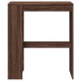 Hoher Bartisch mit Eichenregalen in Braun, 90x40x103,5 cm. von , Küchen- und Esstische - Ref: Foro24-854379, Preis: 78,49 €, ...