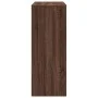 Tall bar table with oak brown shelves 90x40x103.5 cm by , Kitchen and dining tables - Ref: Foro24-854379, Price: 77,13 €, Dis...