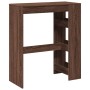 Hoher Bartisch mit Eichenregalen in Braun, 90x40x103,5 cm. von , Küchen- und Esstische - Ref: Foro24-854379, Preis: 78,49 €, ...