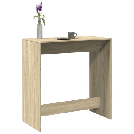 High bar table made of engineered Sonoma oak wood, measuring 102x50x103.5 cm. by , Kitchen and dining tables - Ref: Foro24-85...