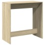 High bar table made of engineered Sonoma oak wood, measuring 102x50x103.5 cm. by , Kitchen and dining tables - Ref: Foro24-85...