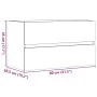 Wandschrank für Badezimmer aus Holzwerkstoff in Grau-Beton-Optik, 80x38,5x45cm. von , Badezimmermöbel - Ref: Foro24-856245, P...