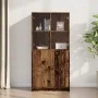 Sideboard mit Türen aus gealtertem Ingenieurholz 68x37x142 cm von , Sideboards - Ref: Foro24-3318722, Preis: 136,96 €, Rabatt: %