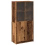 Sideboard mit Türen aus gealtertem Ingenieurholz 68x37x142 cm von , Sideboards - Ref: Foro24-3318722, Preis: 138,94 €, Rabatt: %