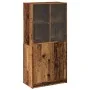 Sideboard with aged engineered wood doors 68x37x142 cm by , Sideboards - Ref: Foro24-3318722, Price: 136,96 €, Discount: %
