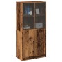 Sideboard with aged engineered wood doors 68x37x142 cm by , Sideboards - Ref: Foro24-3318722, Price: 138,80 €, Discount: %