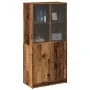 Sideboard with aged engineered wood doors 68x37x142 cm by , Sideboards - Ref: Foro24-3318722, Price: 136,96 €, Discount: %