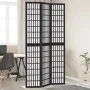 Three-panel solid Paulownia wood room divider screen in black. by , Room dividers - Ref: Foro24-358768, Price: 96,41 €, Disco...