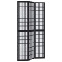 Three-panel solid Paulownia wood room divider screen in black. by , Room dividers - Ref: Foro24-358768, Price: 108,68 €, Disc...