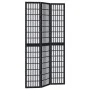 Three-panel solid Paulownia wood room divider screen in black. by , Room dividers - Ref: Foro24-358768, Price: 96,41 €, Disco...