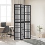 Three-panel solid Paulownia wood room divider screen in black. by , Room dividers - Ref: Foro24-358768, Price: 108,68 €, Disc...