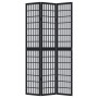 Three-panel solid Paulownia wood room divider screen in black. by , Room dividers - Ref: Foro24-358768, Price: 108,68 €, Disc...