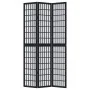 Three-panel solid Paulownia wood room divider screen in black. by , Room dividers - Ref: Foro24-358768, Price: 96,41 €, Disco...