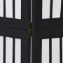 Three-panel solid Paulownia wood room divider screen in black. by , Room dividers - Ref: Foro24-358768, Price: 96,41 €, Disco...