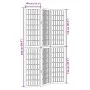 Three-panel solid Paulownia wood room divider screen in black. by , Room dividers - Ref: Foro24-358768, Price: 96,41 €, Disco...