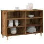 Holz-Sideboard, Holztechnik, gealtertes Holz, 103,5x35x70 cm. von , Schließfächer und Lagerschränke - Ref: Foro24-856450, Pre...